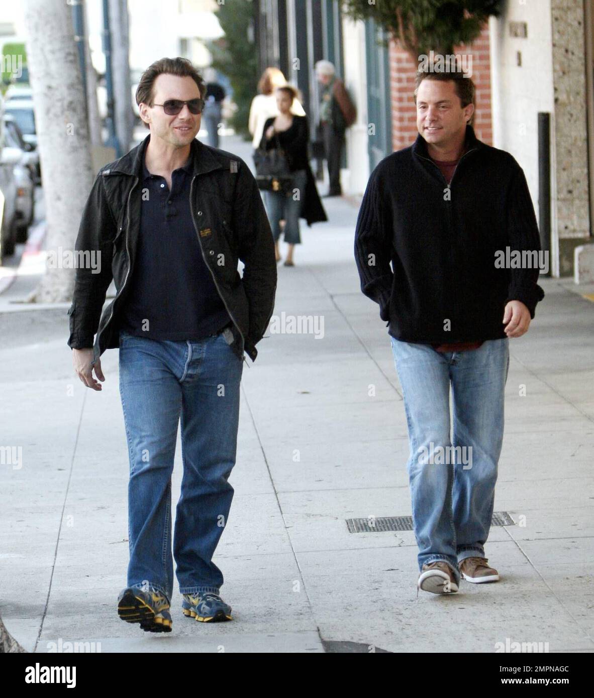 Exclusive!! Christian Slater makes his way to a doctor's office in
