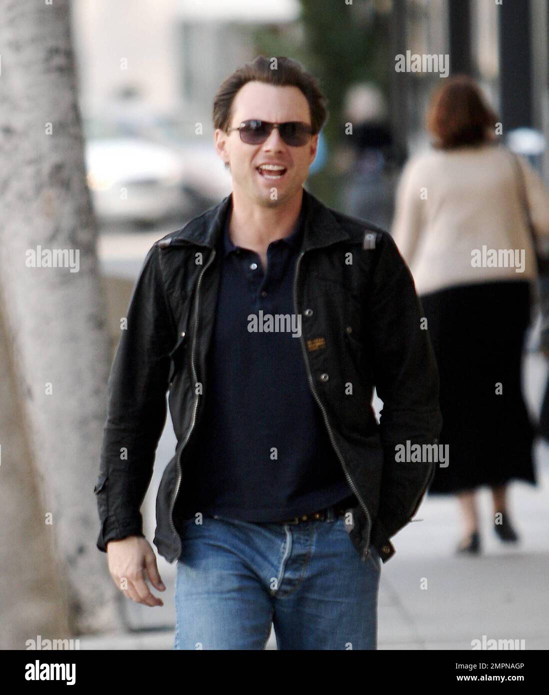 Exclusive!! Christian Slater makes his way to a doctor's office in