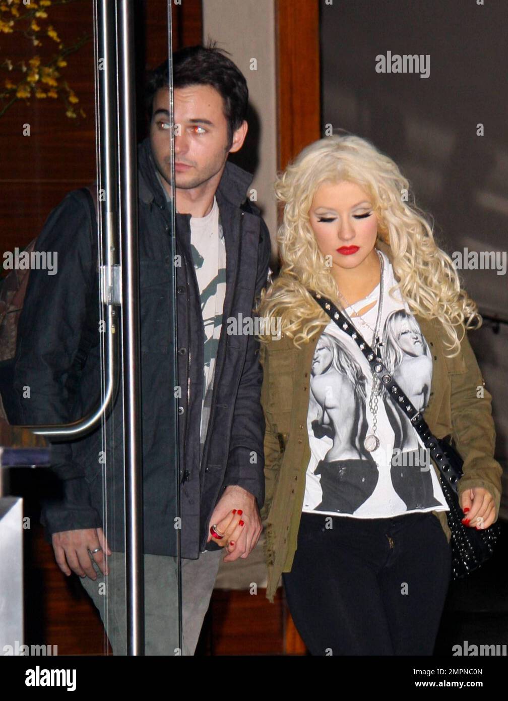 EXCLUSIVE!! Christina Aguilera and reported new boyfriend Matthew D