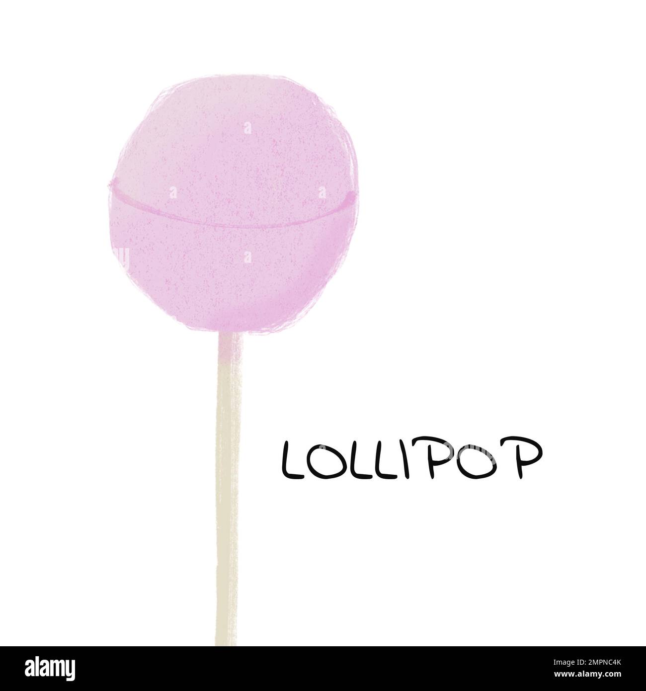 Candy illustration pink color isolated on white background Stock Photo ...
