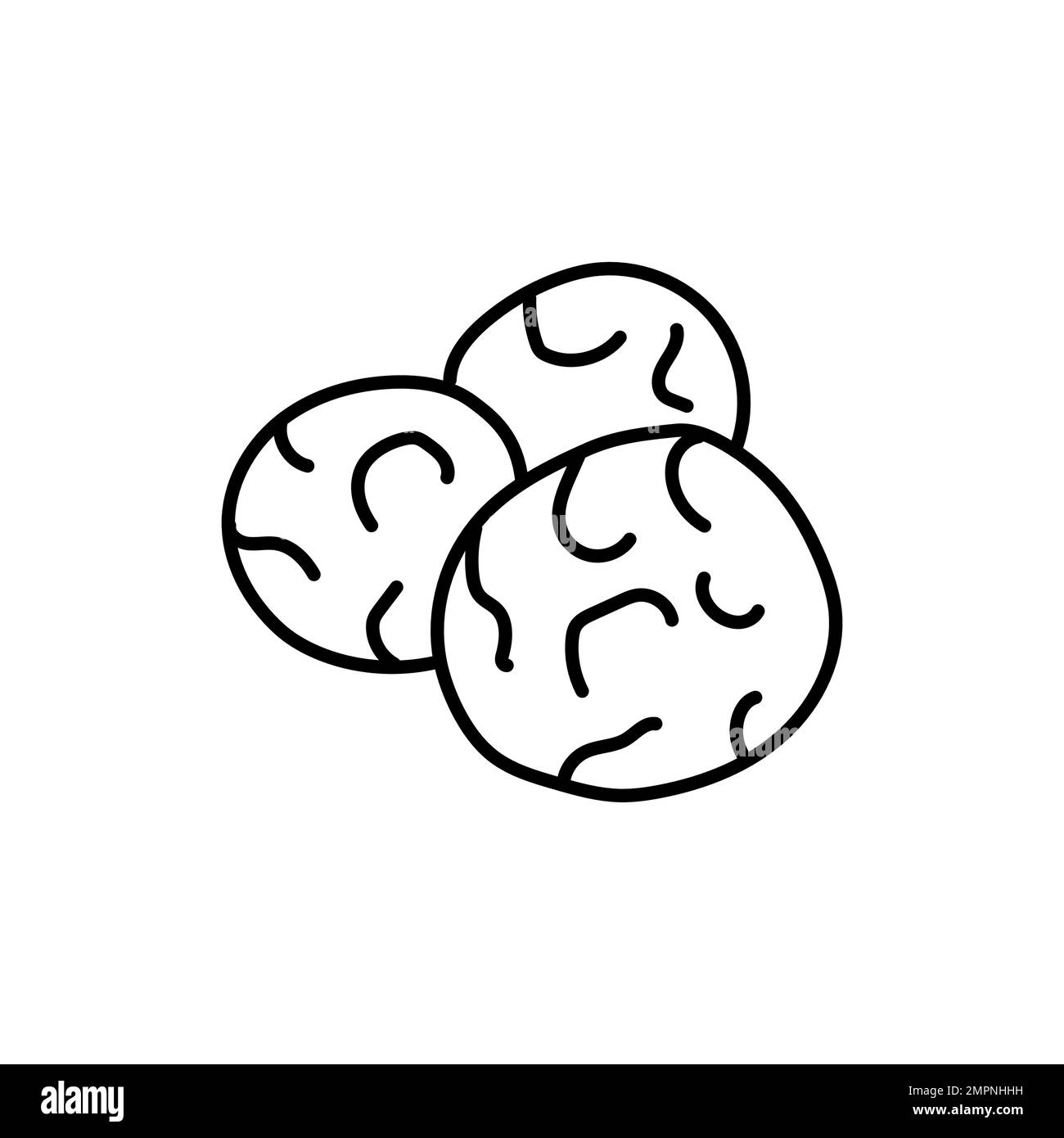 Mozzarella cheese black line icon. Dairy product. Pictogram for web ...