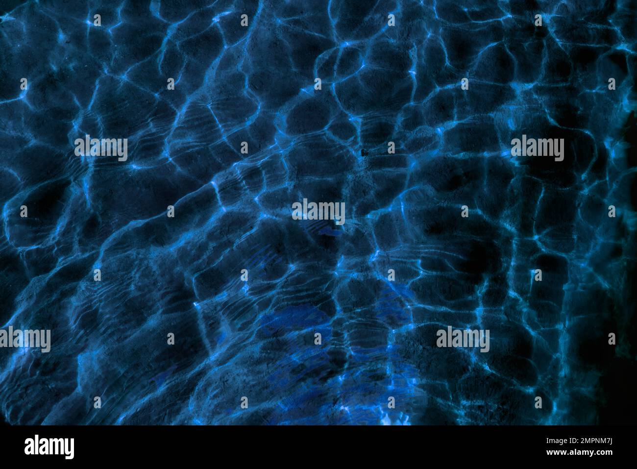 Abstract photo of the glow of the water surface with the reflection of ...