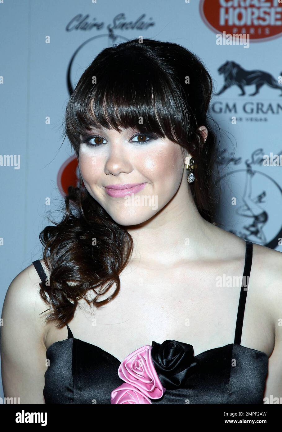 Claire Sinclair arrives at the MGM Grand's Crazy Horse Paris. Sinclair