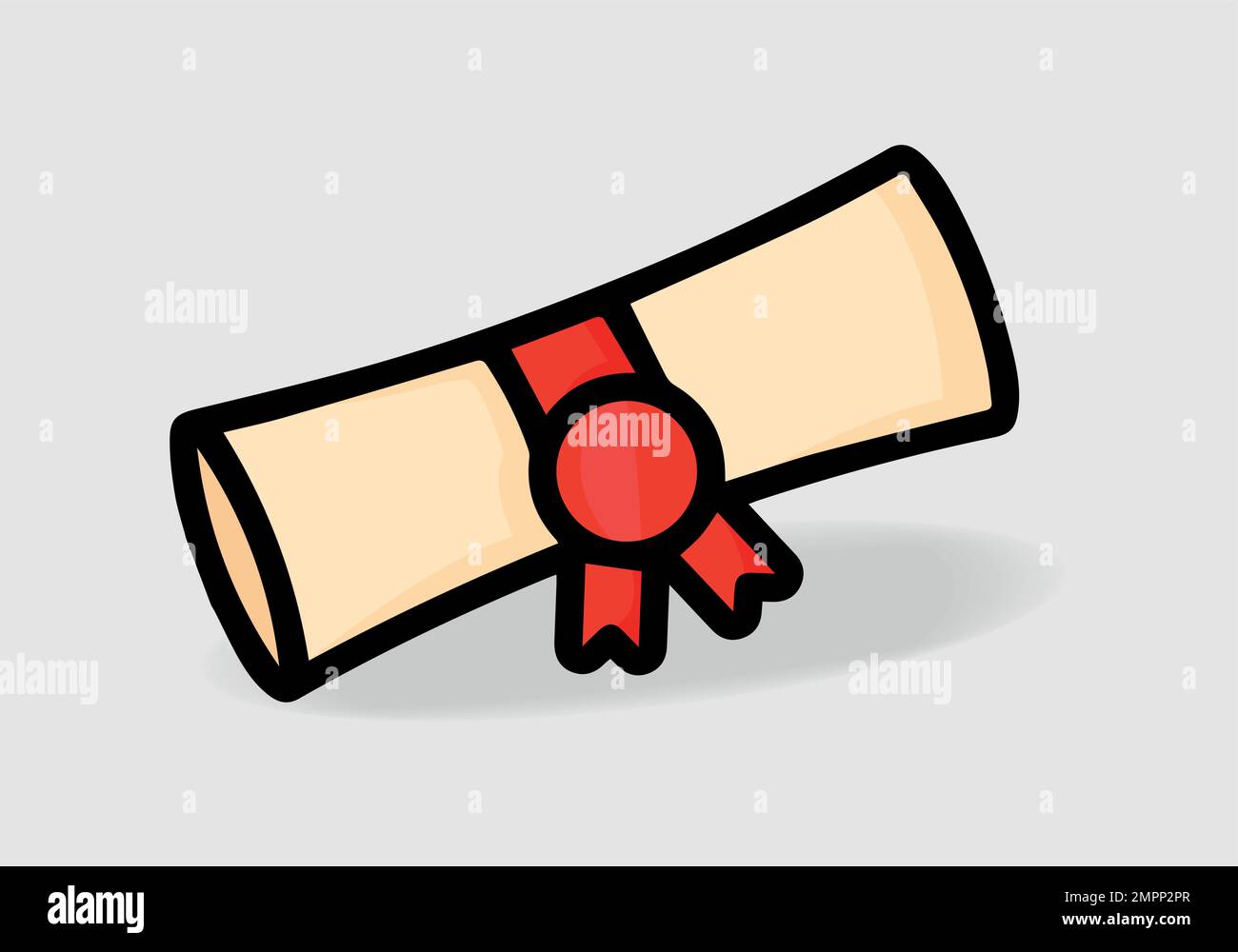 diploma roll graduate letter manuscript ribbon achievement ceremony