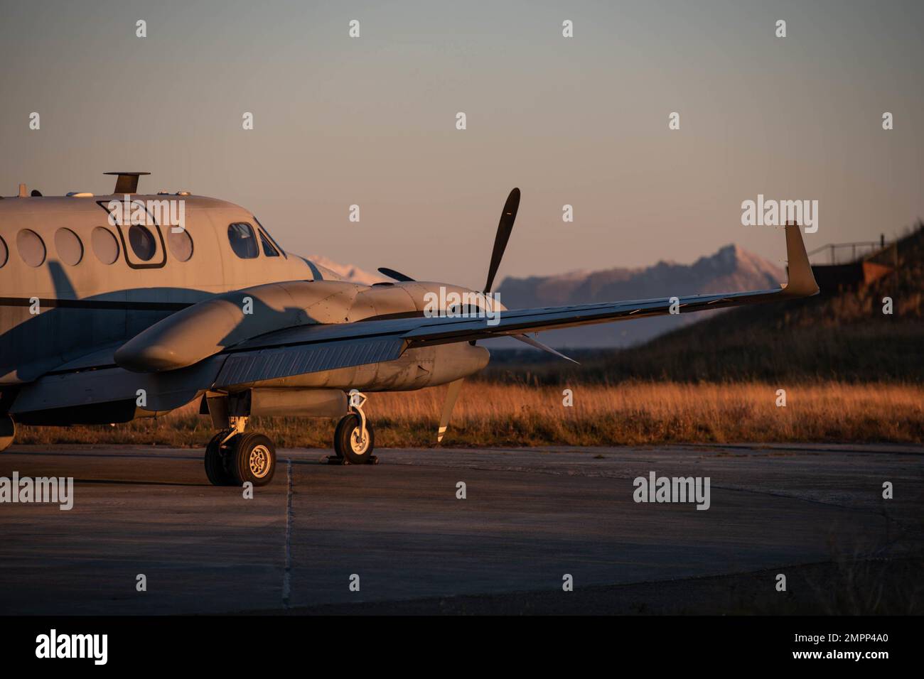 An MC12W aircraft assigned to the 137th Special Operations Wing