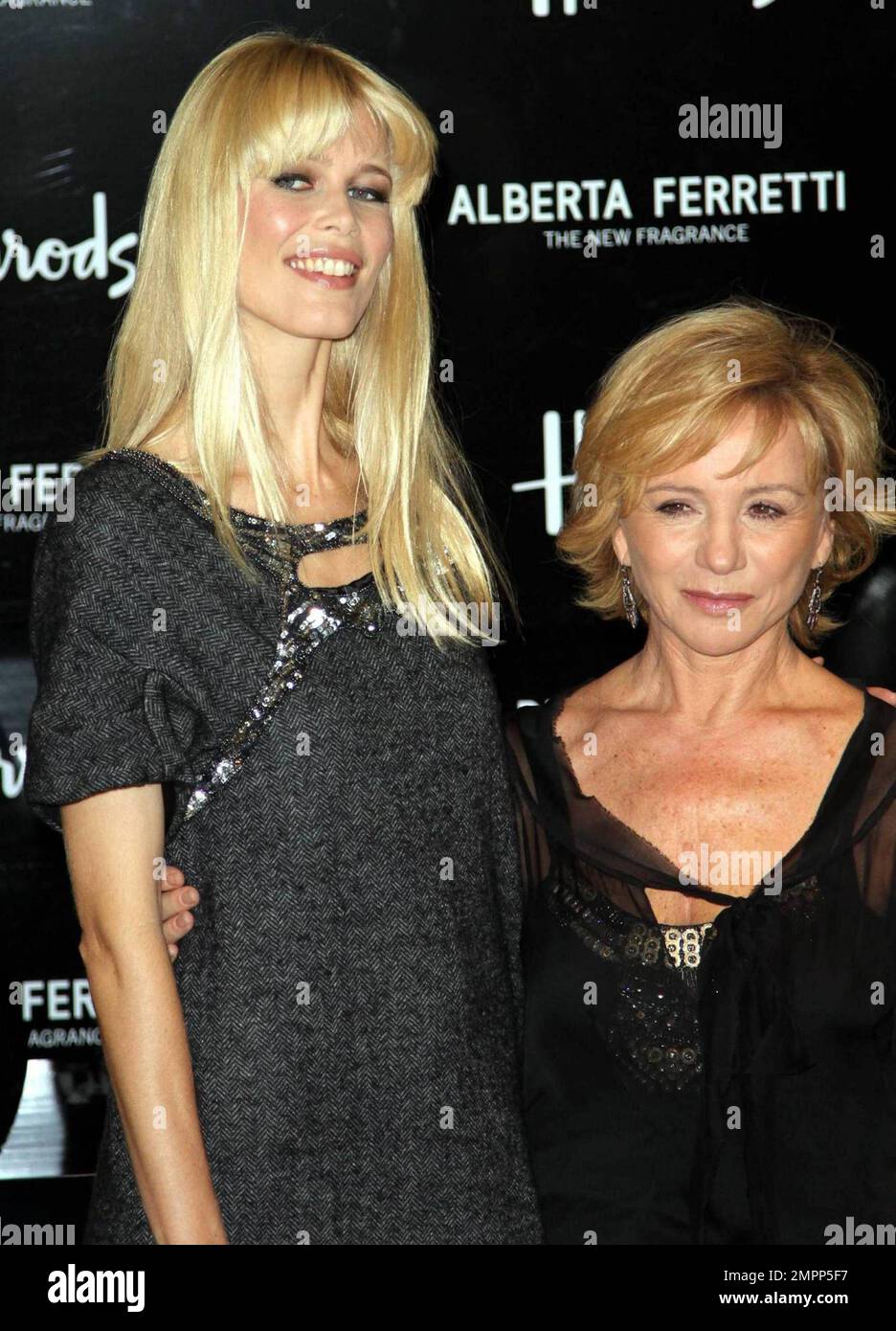  Supermodel Claudia Schiffer appears exclusively at Harrods to(02)