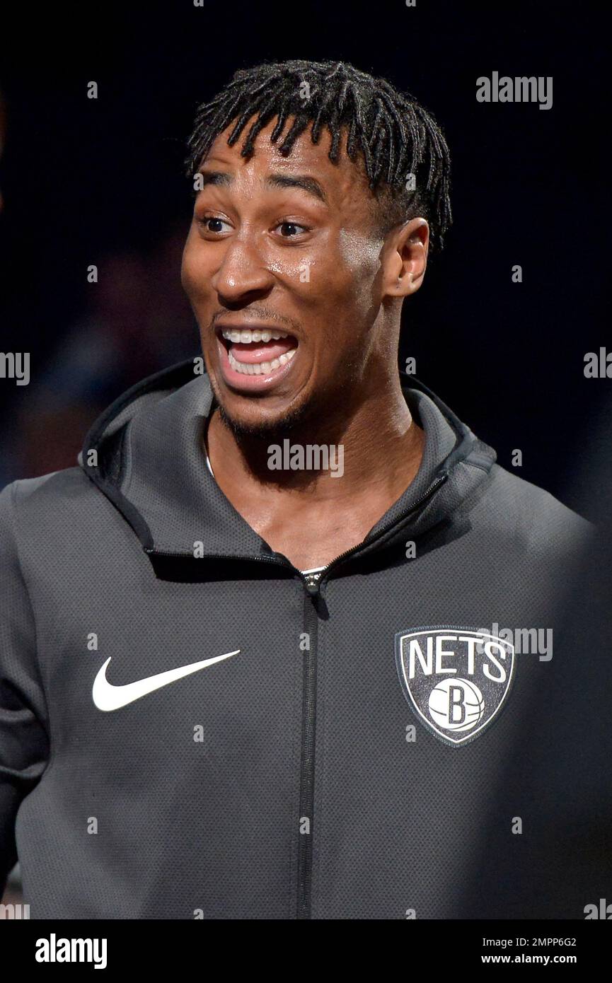 Brooklyn Nets forward Rondae HollisJefferson stands on the court