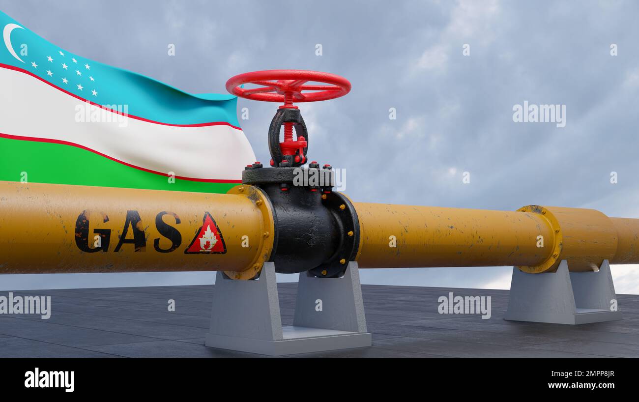 Uzbekistan Gas, Natural gas in Uzbekistan, Valve on the main gas