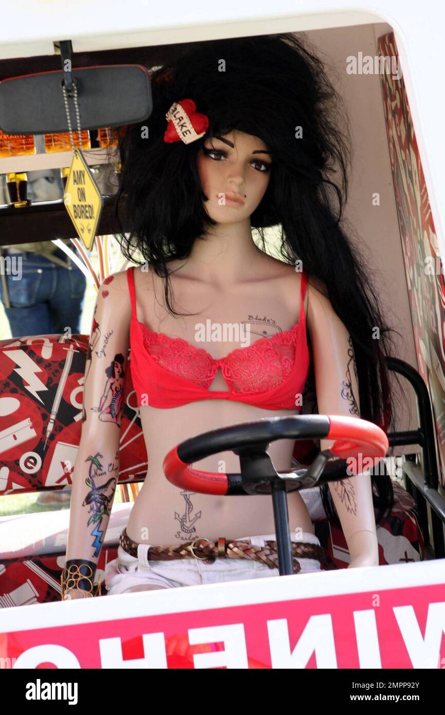 The Amy Winehouse-inspired Ethanol Power Golf Cart on display at day one of  the Coachella Music and Arts Festival 2010. Indio, CA. 4/16/10 Stock Photo  - Alamy