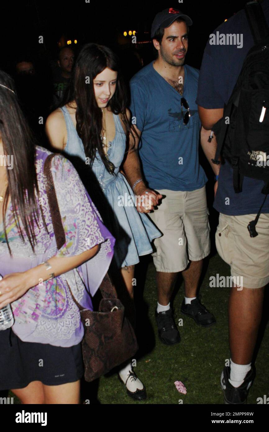 Peaches Geldof and Eli Roth at Day 2 of the Coachella Music and Arts