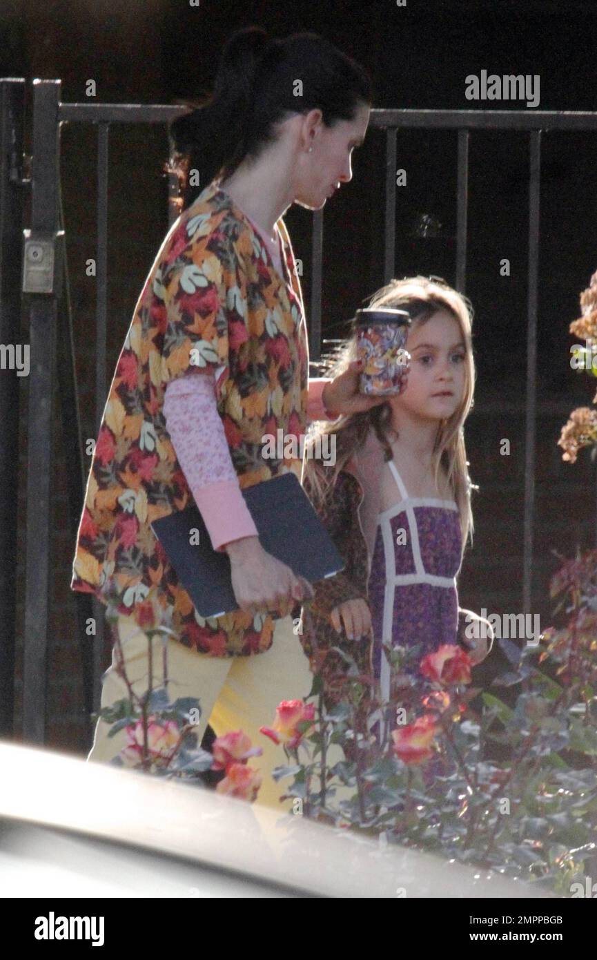 Coco Arquette pays a visit to her mother, who wore scrubs on the set of