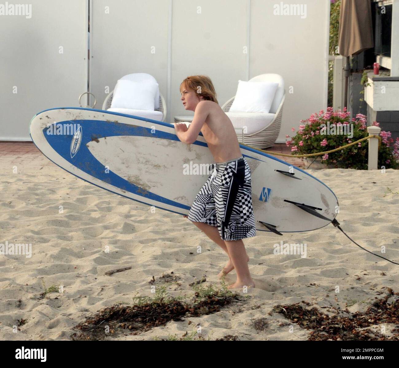 Cody Lohan celebrates Independence Day at a beach house party with his