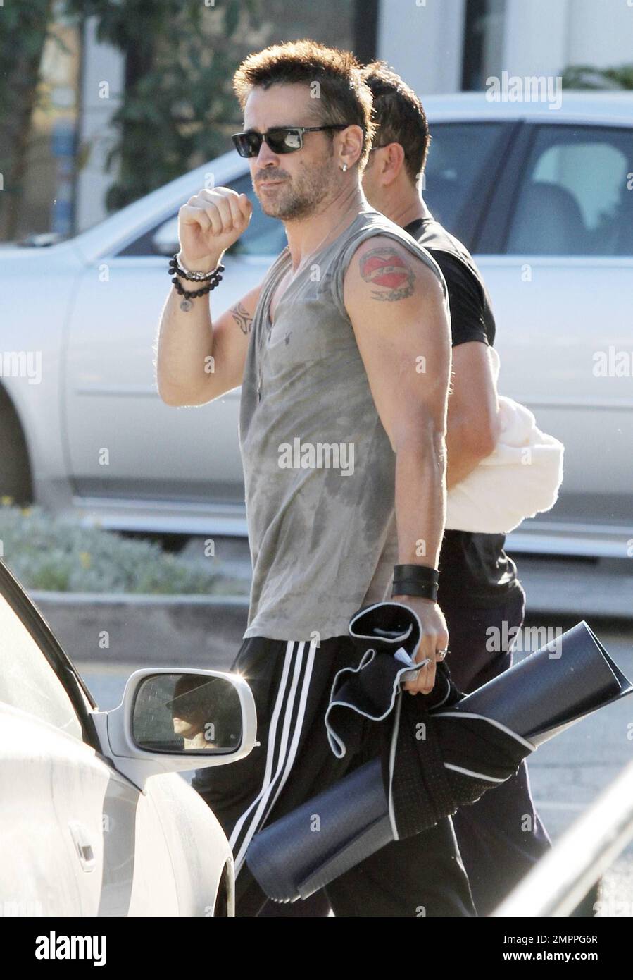 Colin Farrell Goes Shirtless Shows Off Hot Body After Yoga  E Online  CA