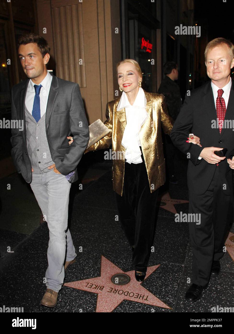 Ann Jeffreys arrives at LA's Premiere of Twyla Tharp-Frank Sinatra Musical 'Come Fly Away' held at the Pantages Theatre. Los Angeles, CA. 25th October 2011.    . Stock Photo