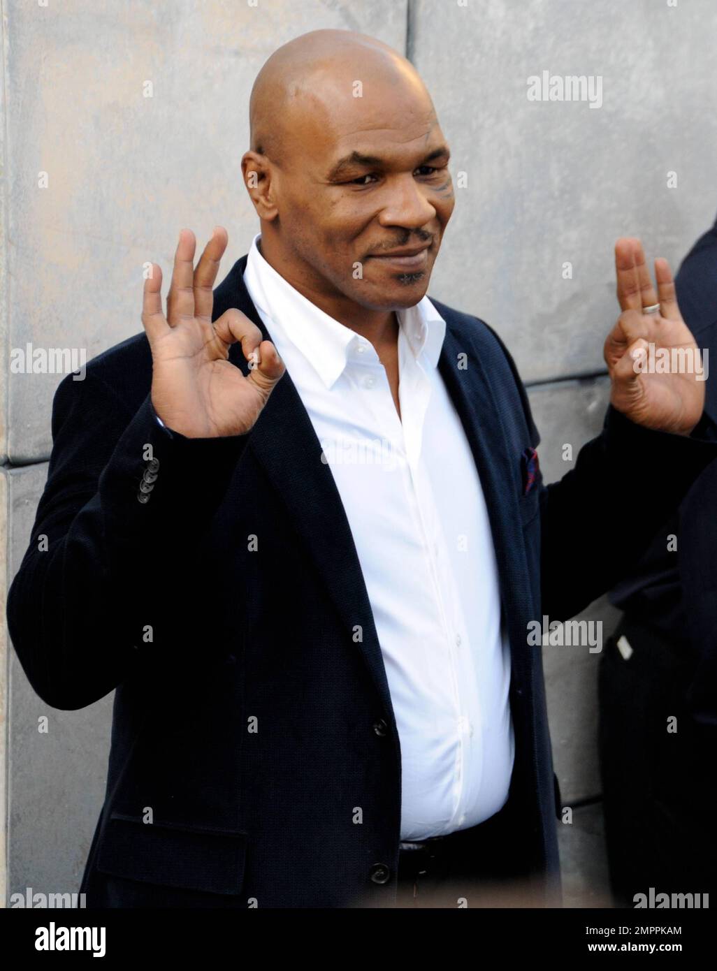 Mike Tyson arrives at CENTRAL Roast of Charlie Sheen" held at