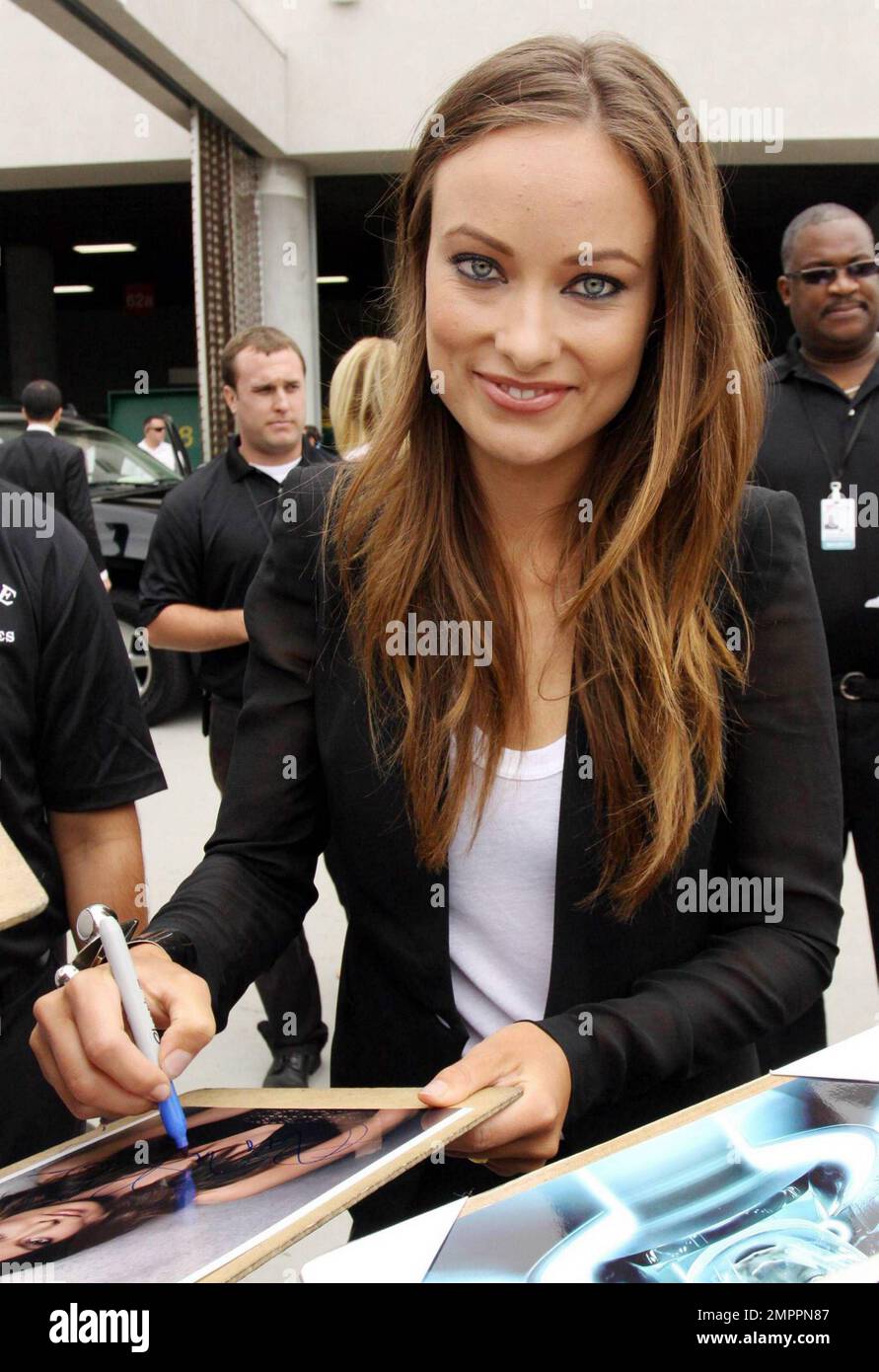 Olivia Wilde promoting TRON at Comic-Con in San Diego, CA. 7/22/10. Stock Photo