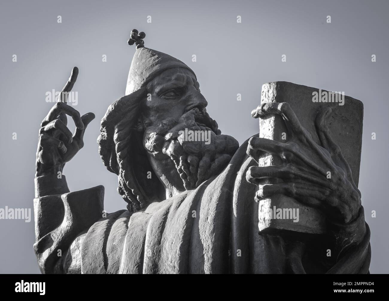 SPLIT, CROATIA, EUROPE - Statue of Grgur Ninski, the bishop of Nin.Statue by artist Ivan Mestrovic. Stock Photo