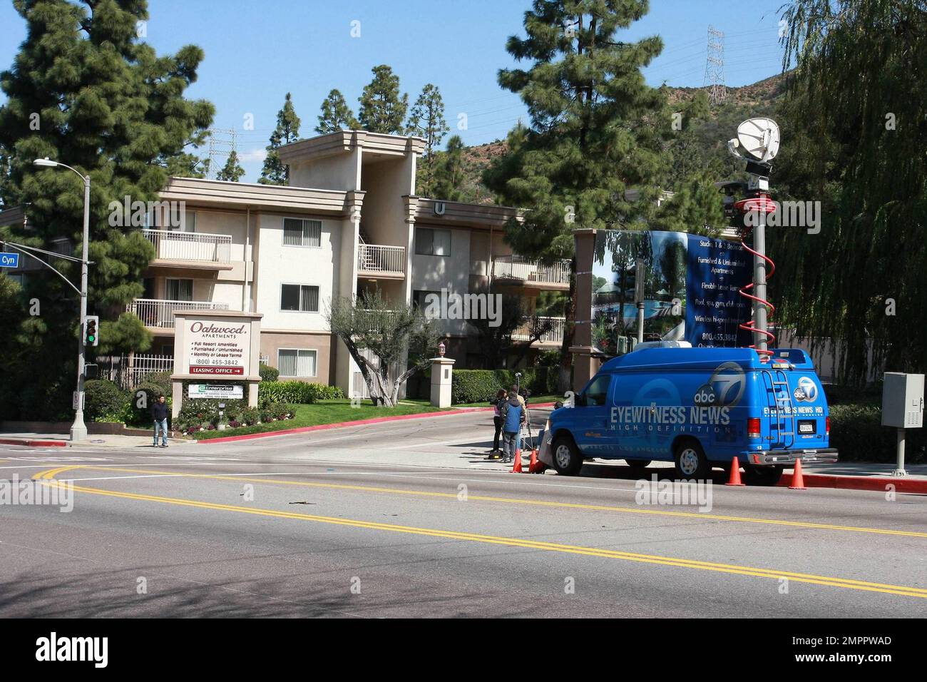 This is the Oakwood Apartment Complex where Corey Haim was staying with