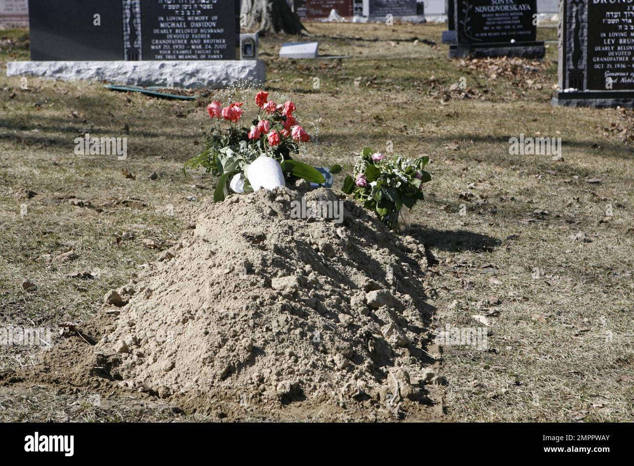 EXCLUSIVE!! Corey Haim's gravesite at Pardes Shalom Cemetery, adorned