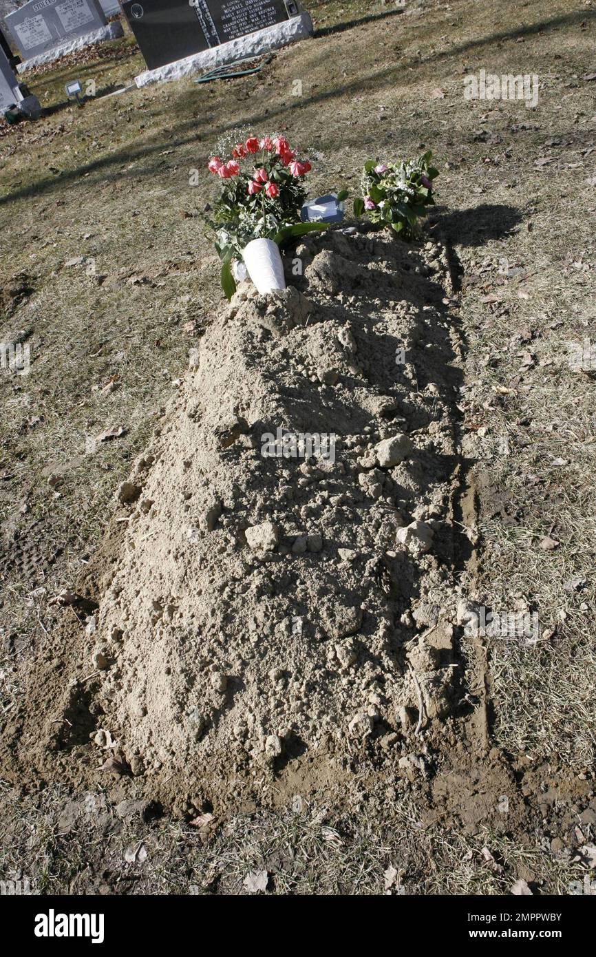 EXCLUSIVE!! Corey Haim's gravesite at Pardes Shalom Cemetery, adorned