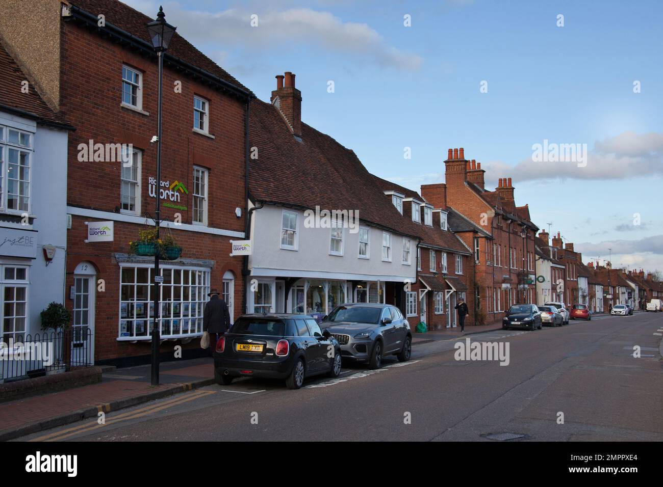 Views of Rose Street in Wokingham, Berkshire in the UK Stock Photo