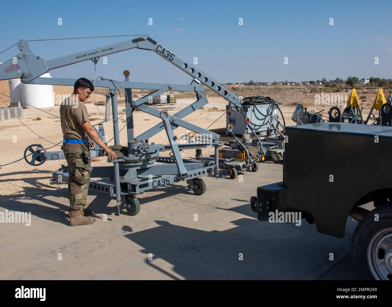 Senior Airman Jacob Karn, an Aerospace Ground Equipment Mechanic with