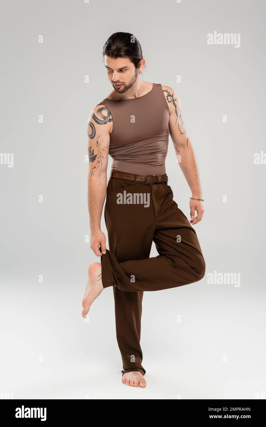 Full body tattoo young man hi-res stock photography and images - Alamy