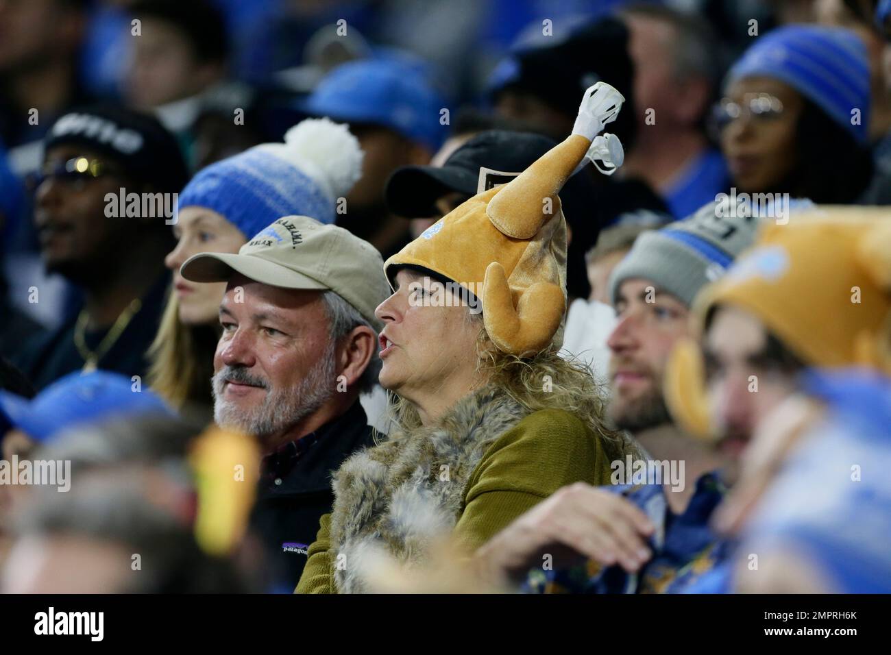 detroit lions turkey hat