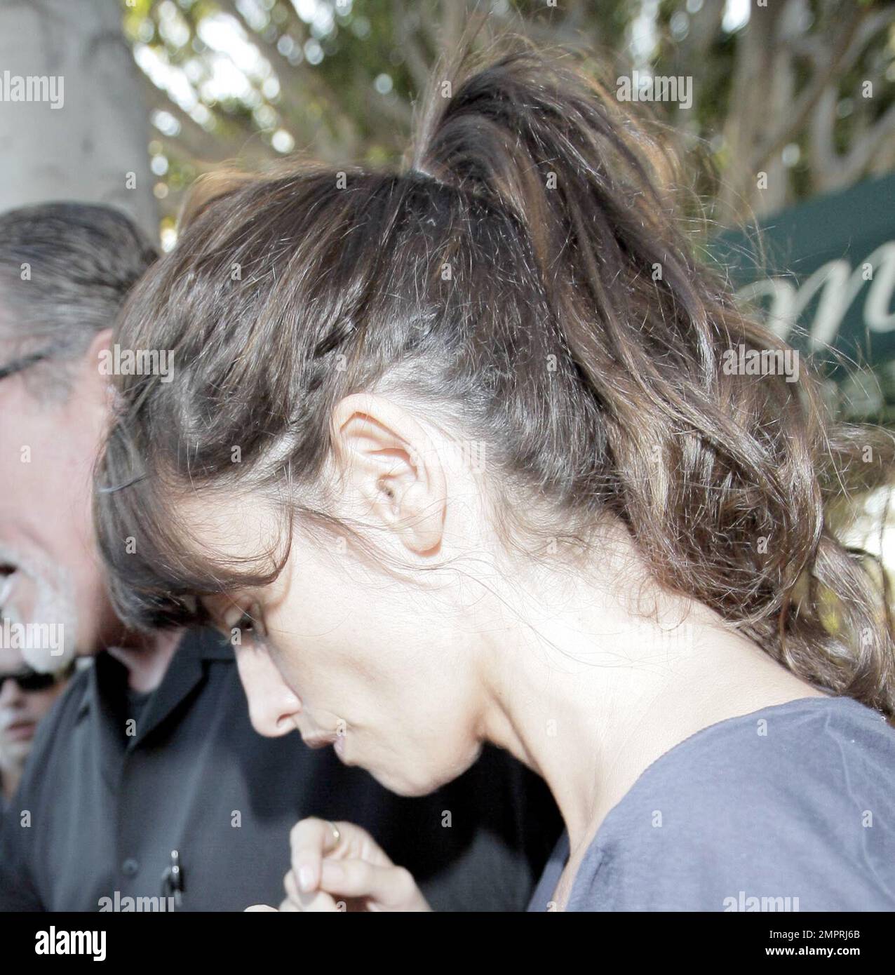 Penelope Cruz steps out for lunch with her new beau Javier Bardem. Cruz