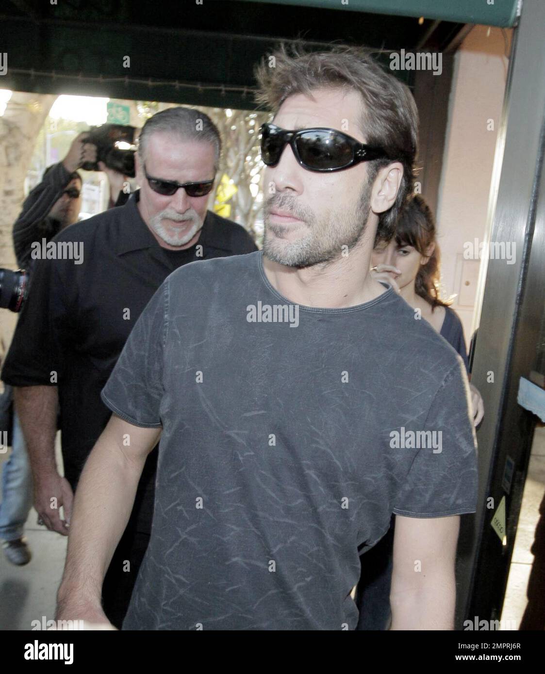 Penelope Cruz steps out for lunch with her new beau Javier Bardem. Cruz