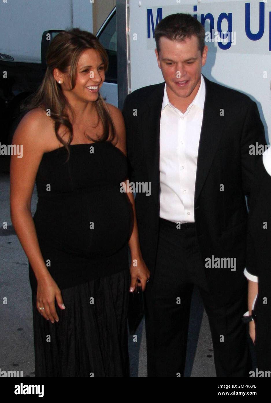 Hollywood power couples Matt Damon and wife Luciana along with Ben