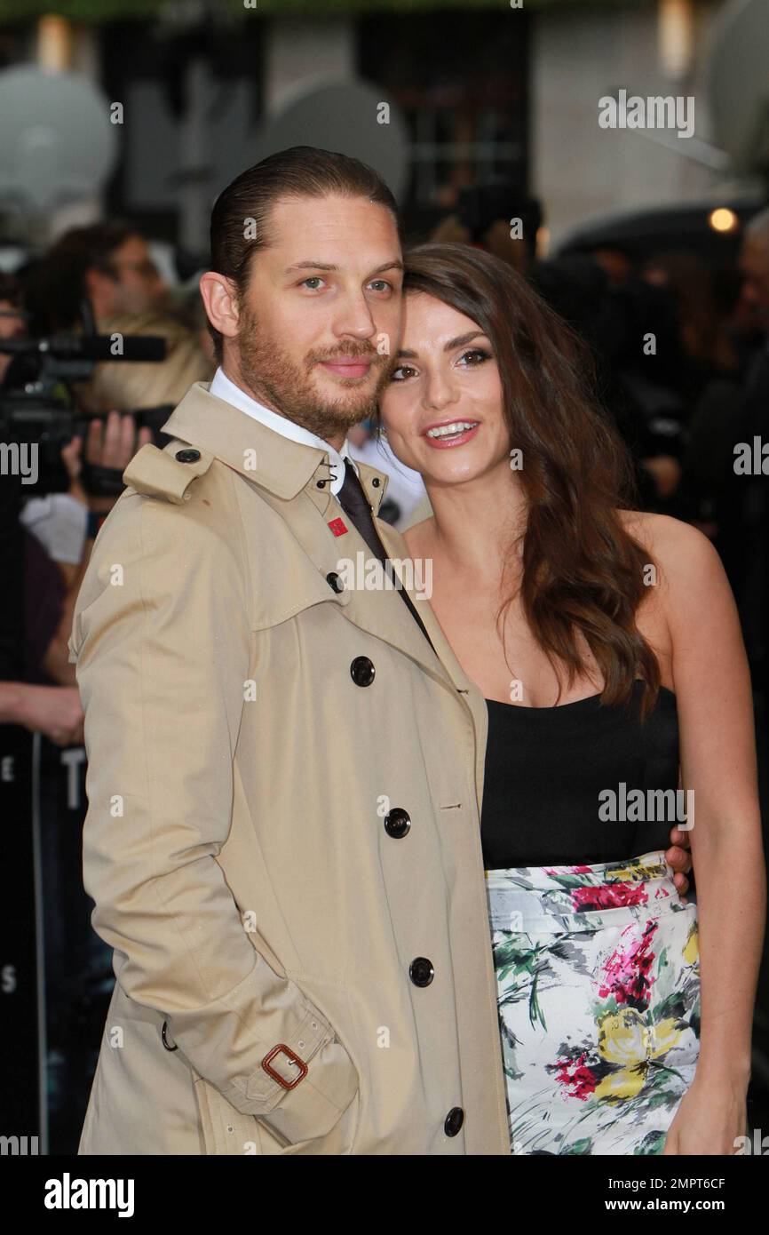 Tom Hardy and Charlotte Riley at the European premiere of "The Dark