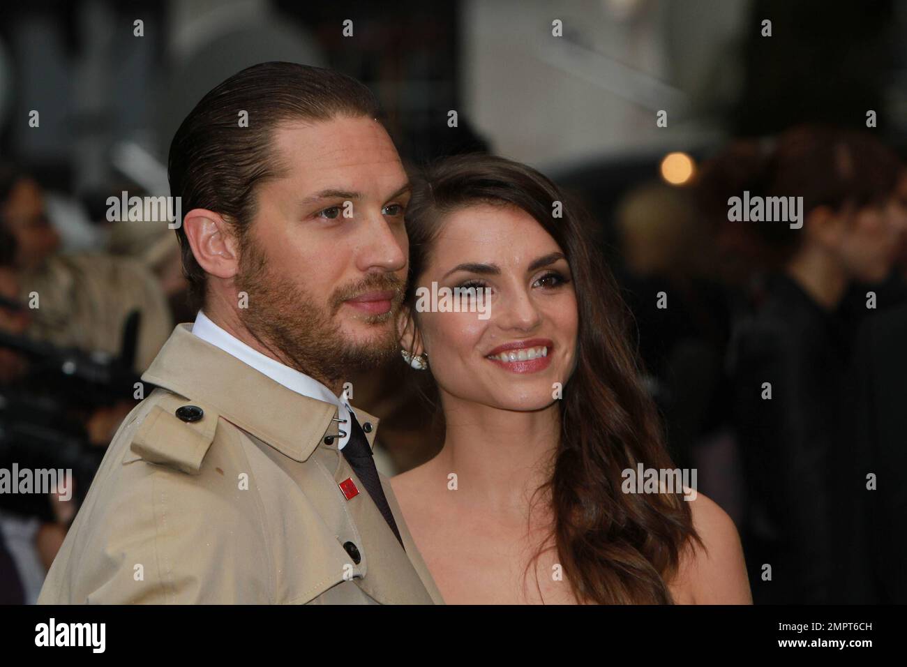 Tom Hardy and Charlotte Riley at the European premiere of "The Dark