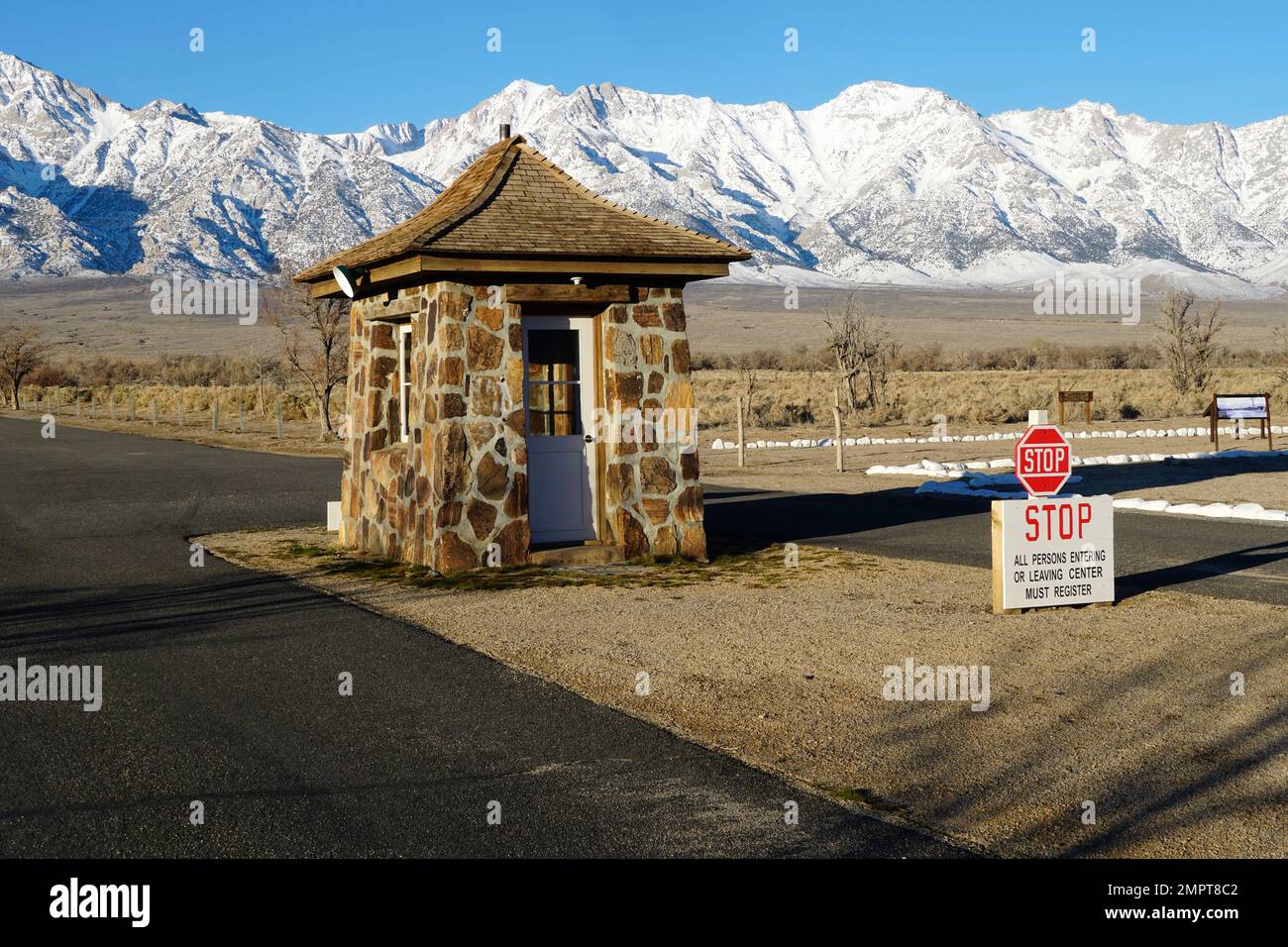 Manzanar Japanese Relocation Center Stock Photo