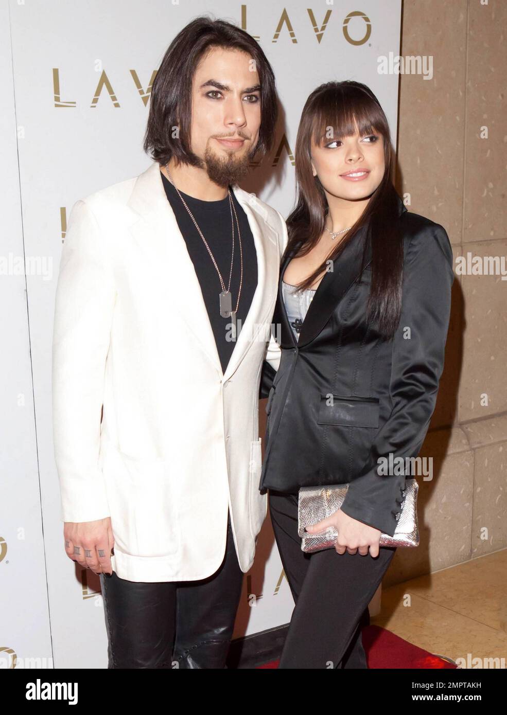 Dave Navarro poses with adult film star Renee Perez as he hosts Erotica
