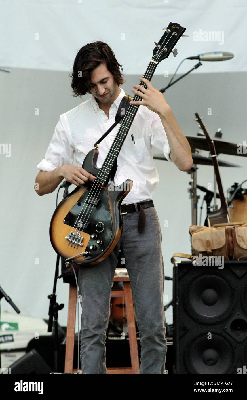 Wylie Gelber of Dawes performs in concert at the Koka Booth
