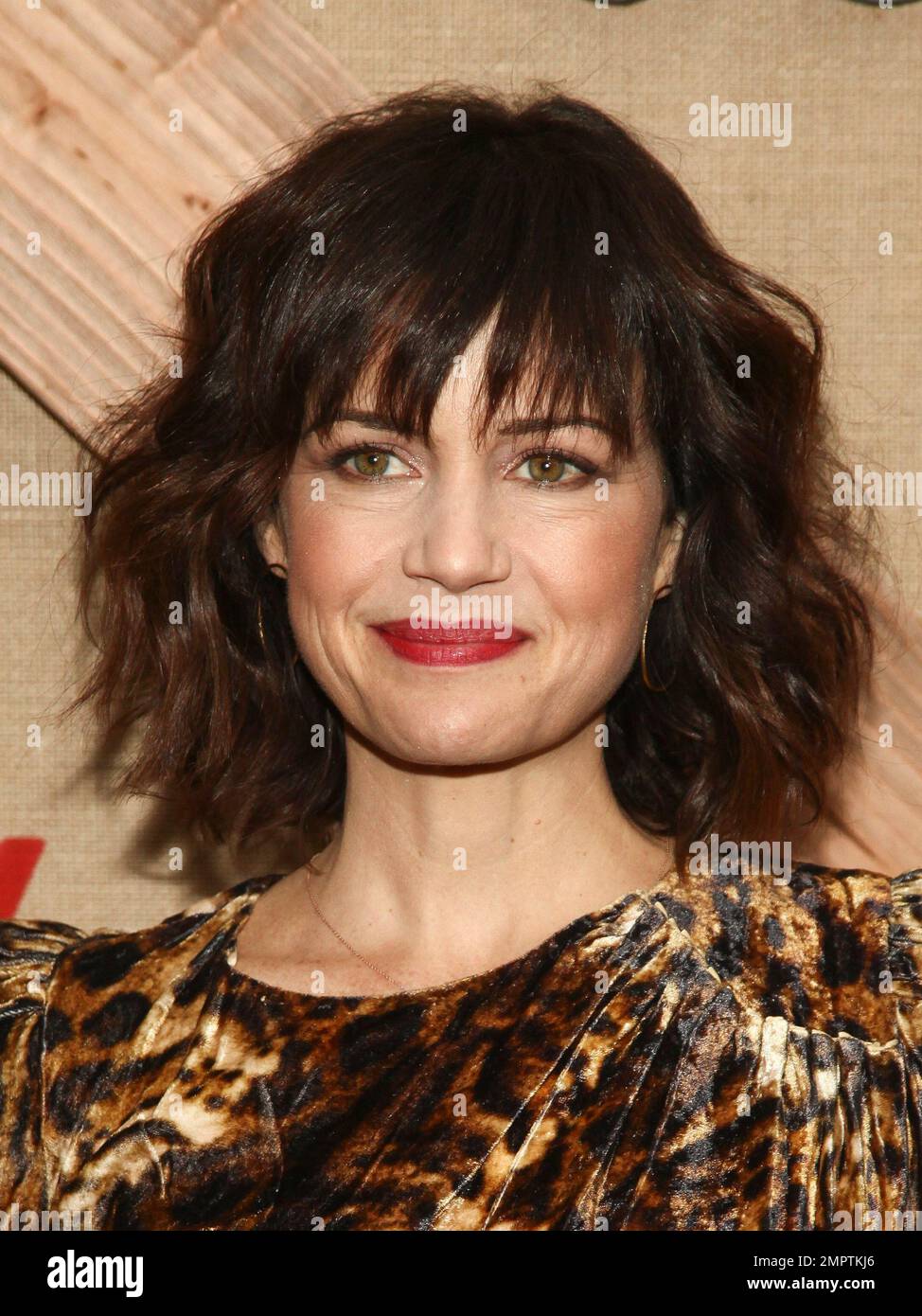 Carla Gugino attends the premiere of Netflix's "Godless" at Metrograph