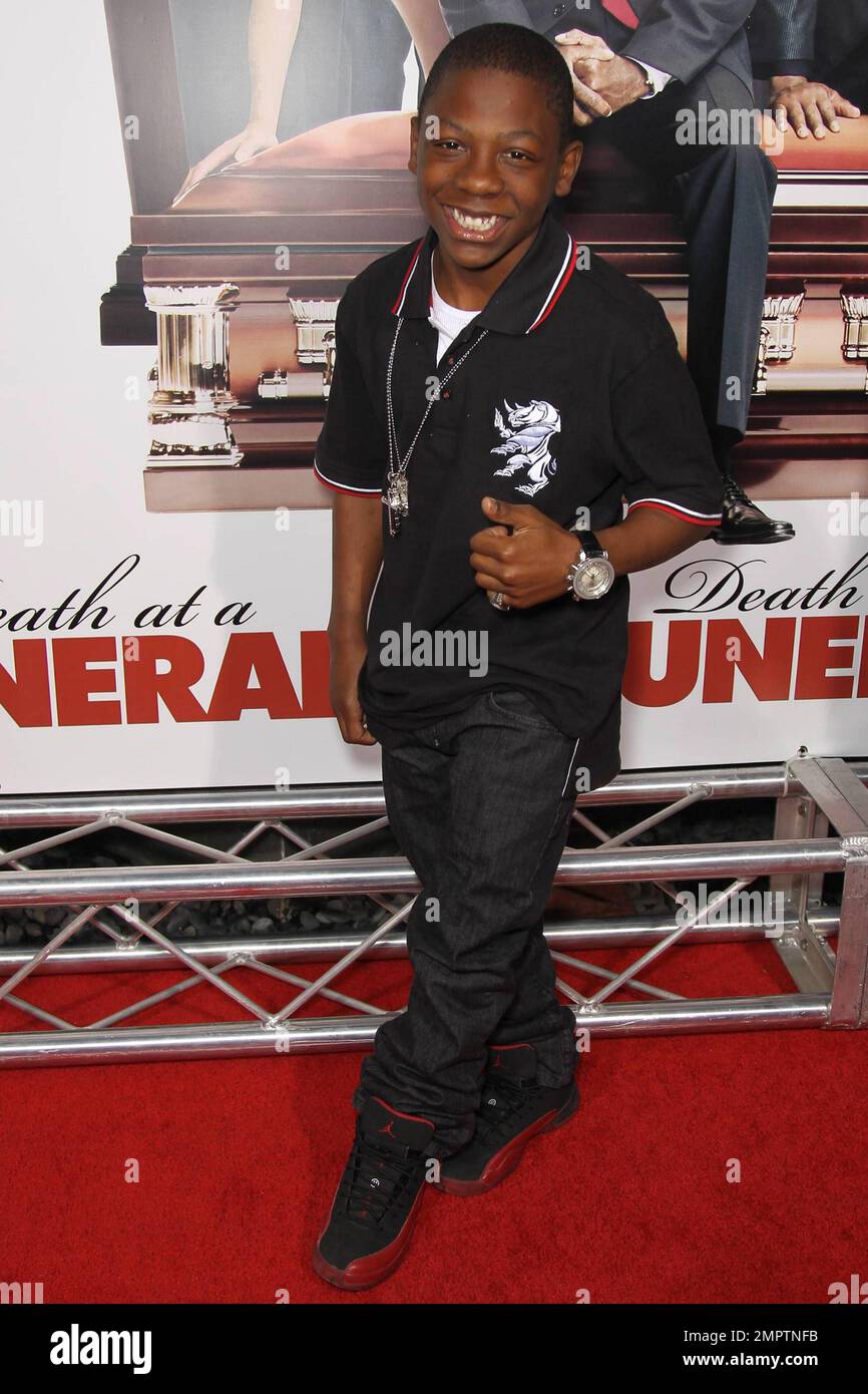 Bobb'e J. Thompson arrives to the world premiere of the comedy remake