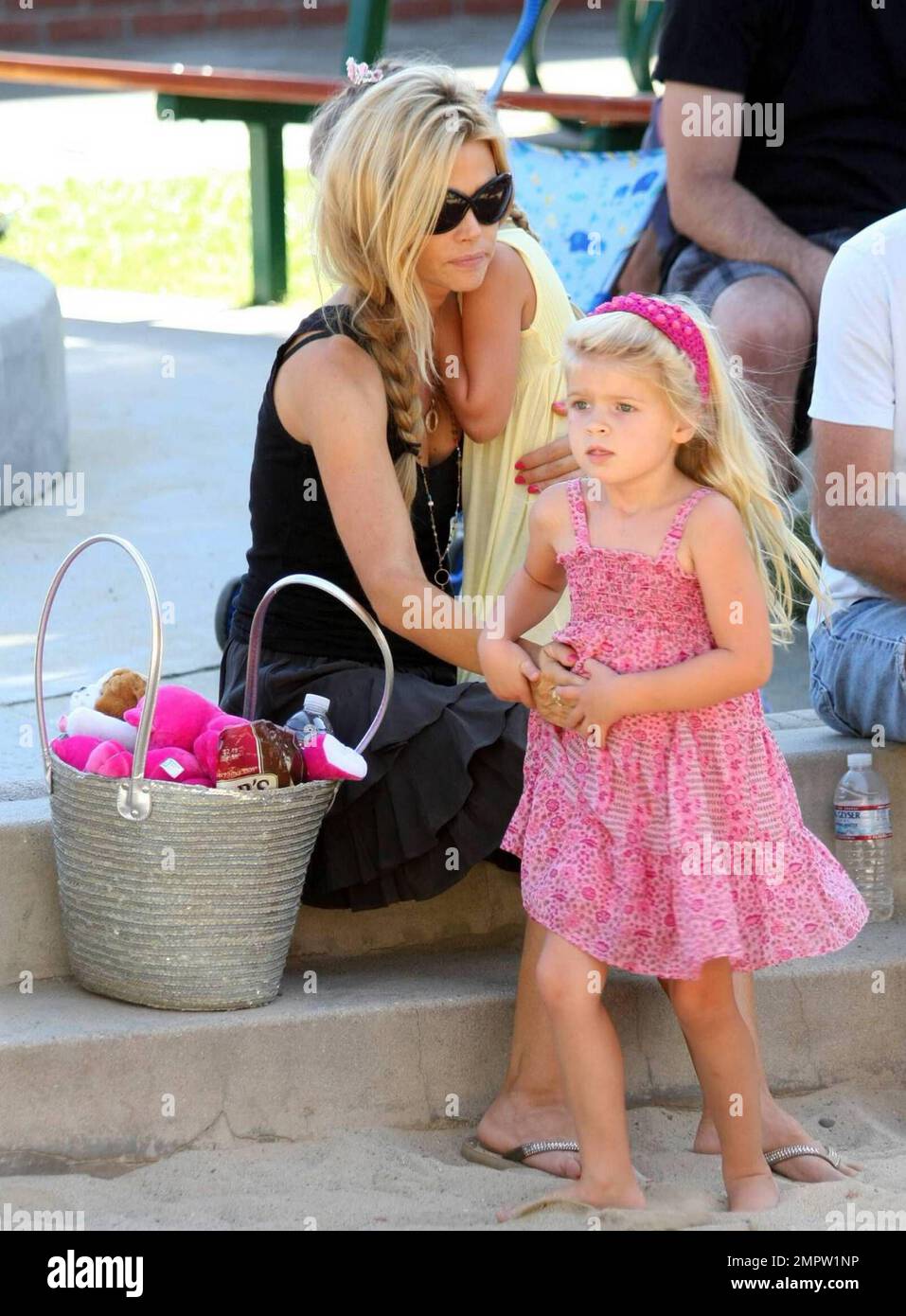Denise Richards takes her two daughters, Sam and Lola Rose, to the park