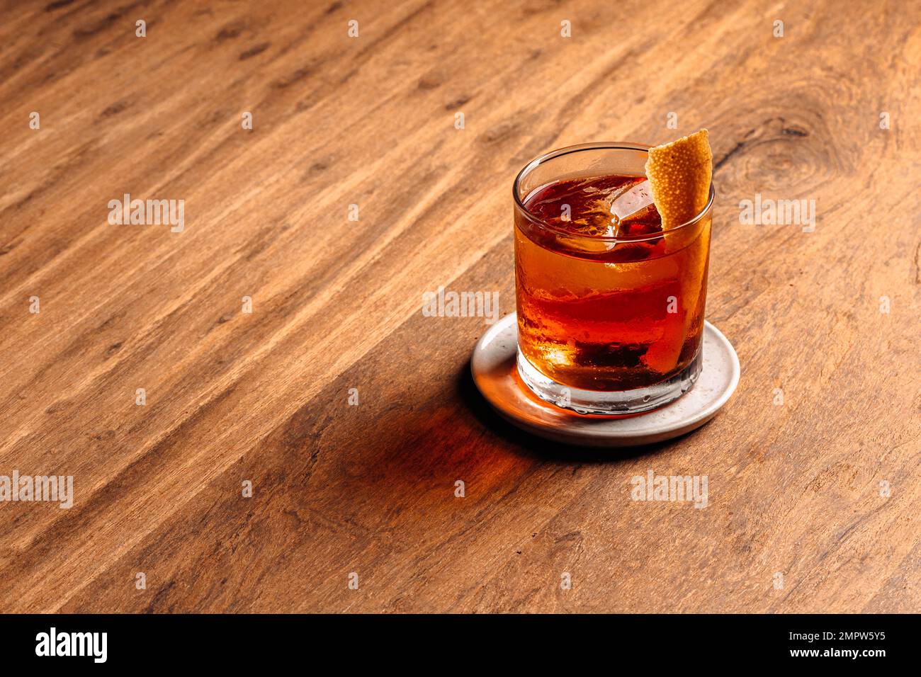 glass of negroni Stock Photo Alamy