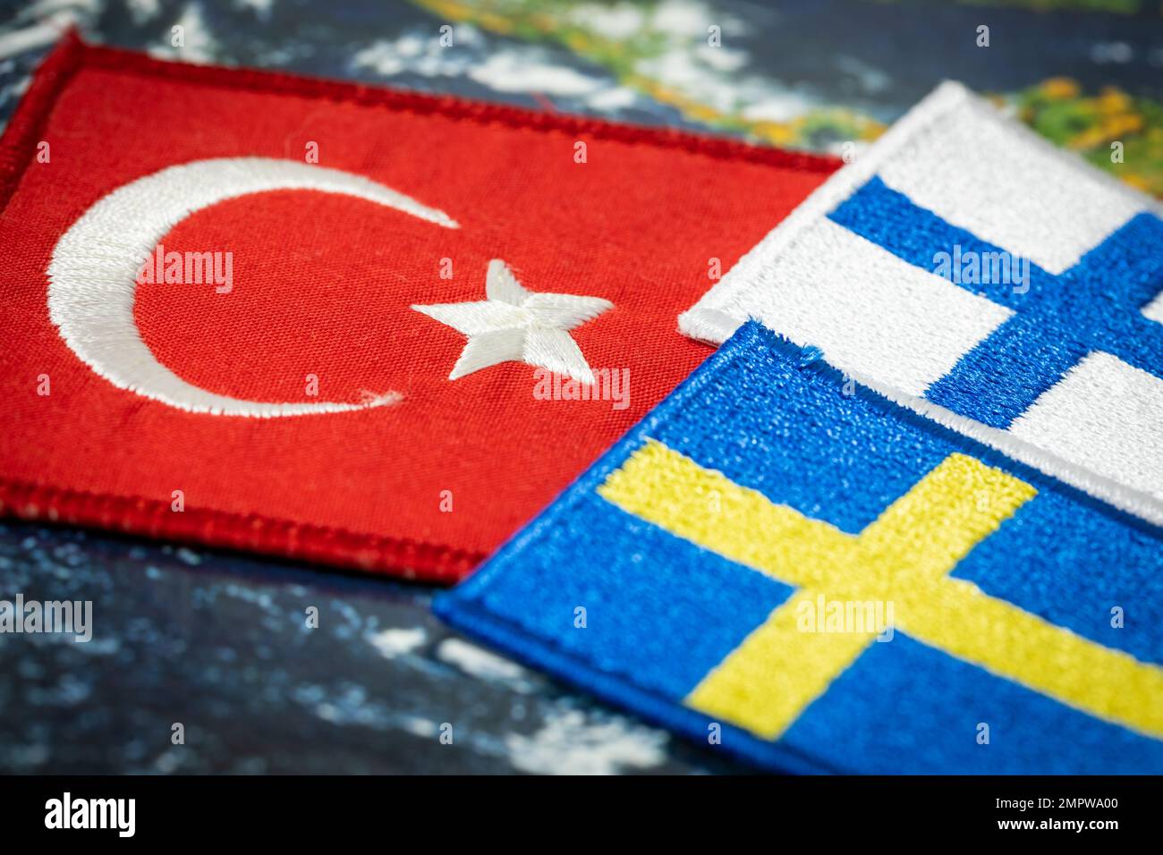 Flags of Turkey, Sweden and Finland, Conflict of countries over the