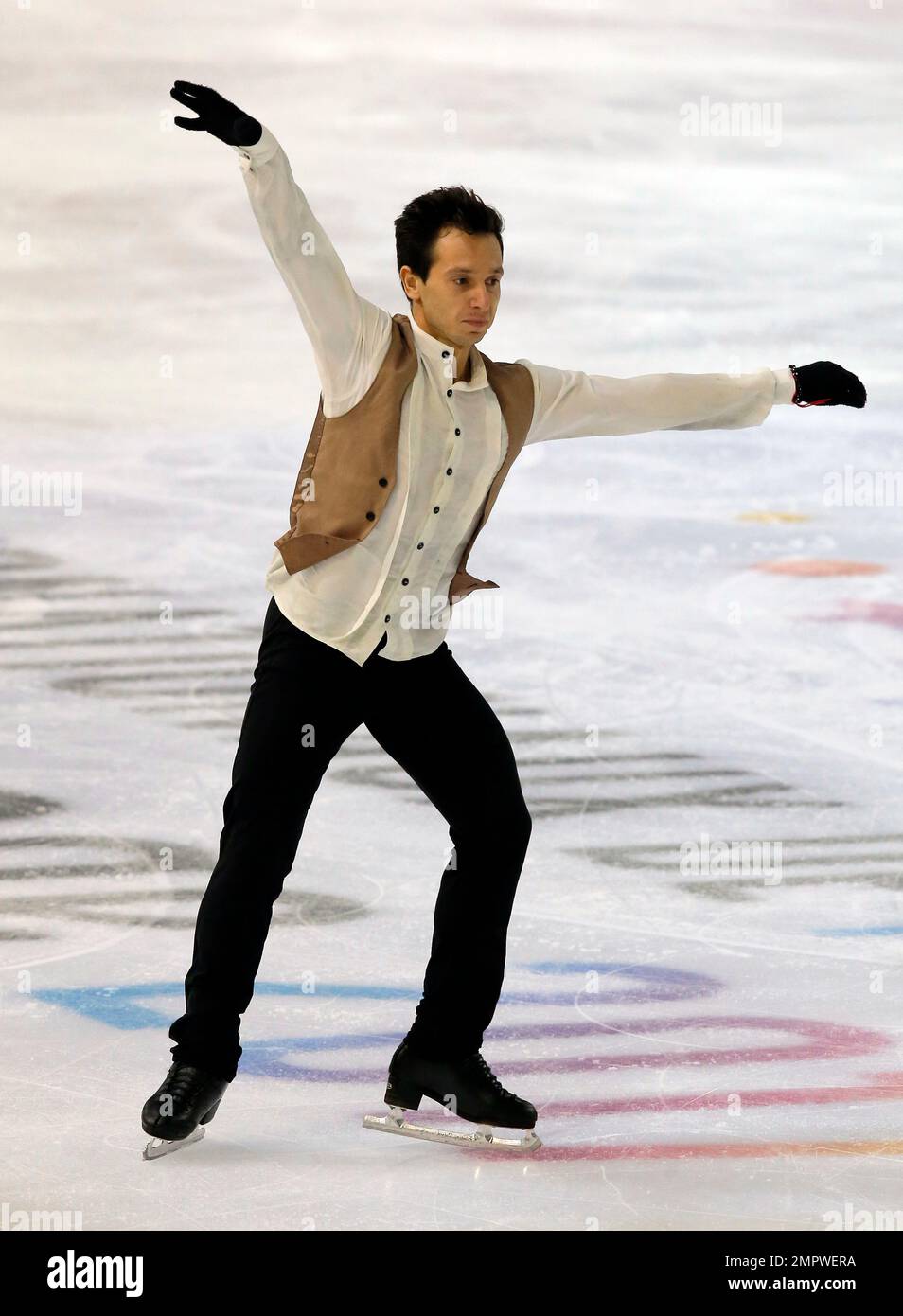 Alexei Bychenko of Israel compete men's short program during the ISU