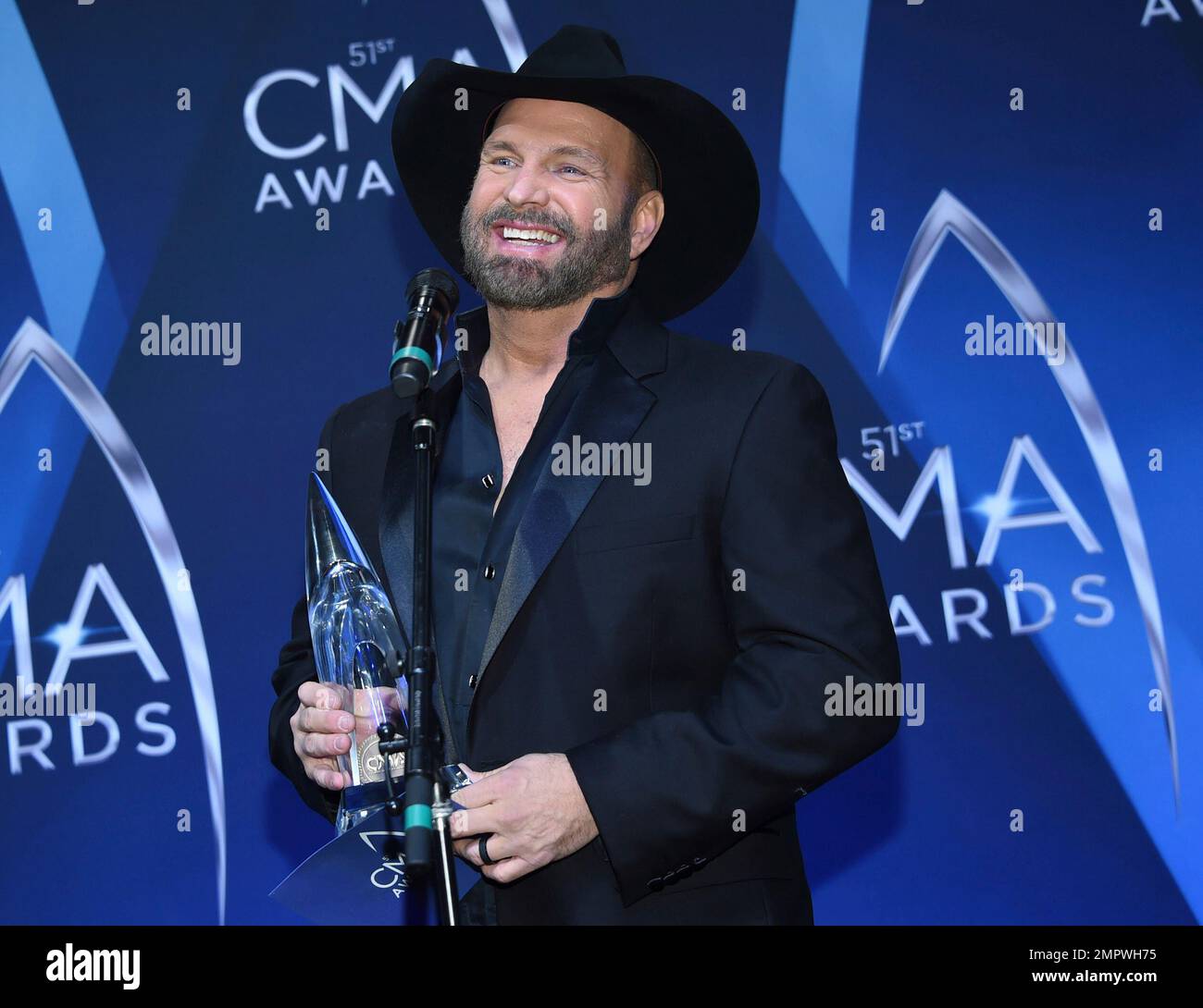 FILE In this Nov. 8, 2017 file photo, musician Garth Brooks poses in