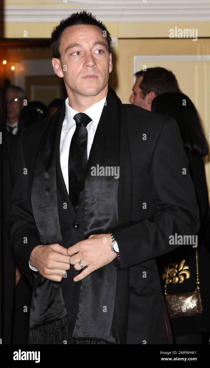 John Terry attends the Didier Drogba Foundation Benefit at The Dorchester Hotel in London, UK. 11/21/09. Stock Photo