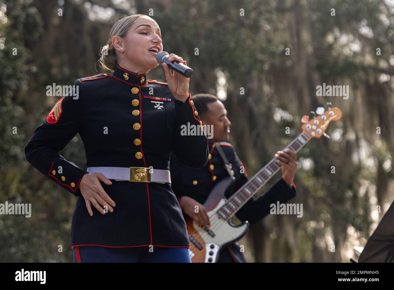 U.S. Marine Corps Sgt. Dana Reminksy, vocalist, Parris Island Marine ...