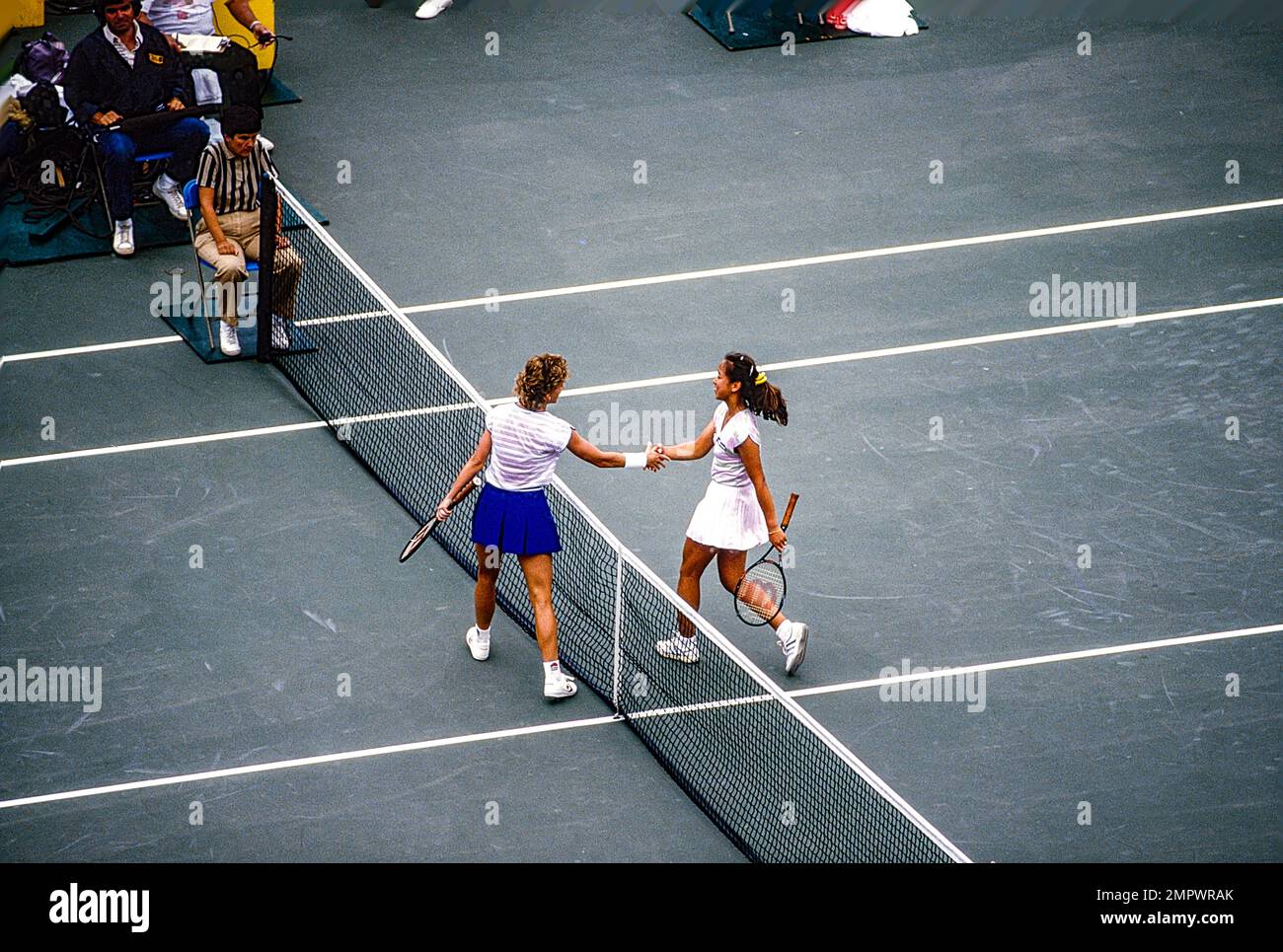 chris-evert-usa-defeats-grace-kim-in-the-r32-at-the1985-us-open