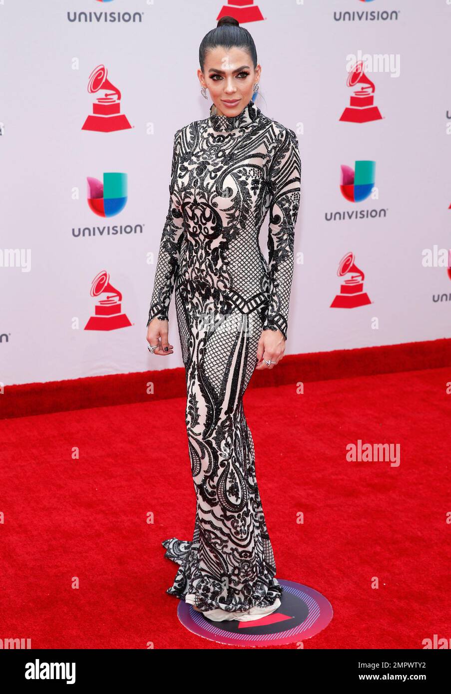 Danella Urbay arrives at the 18th annual Latin Grammy Awards at the MGM