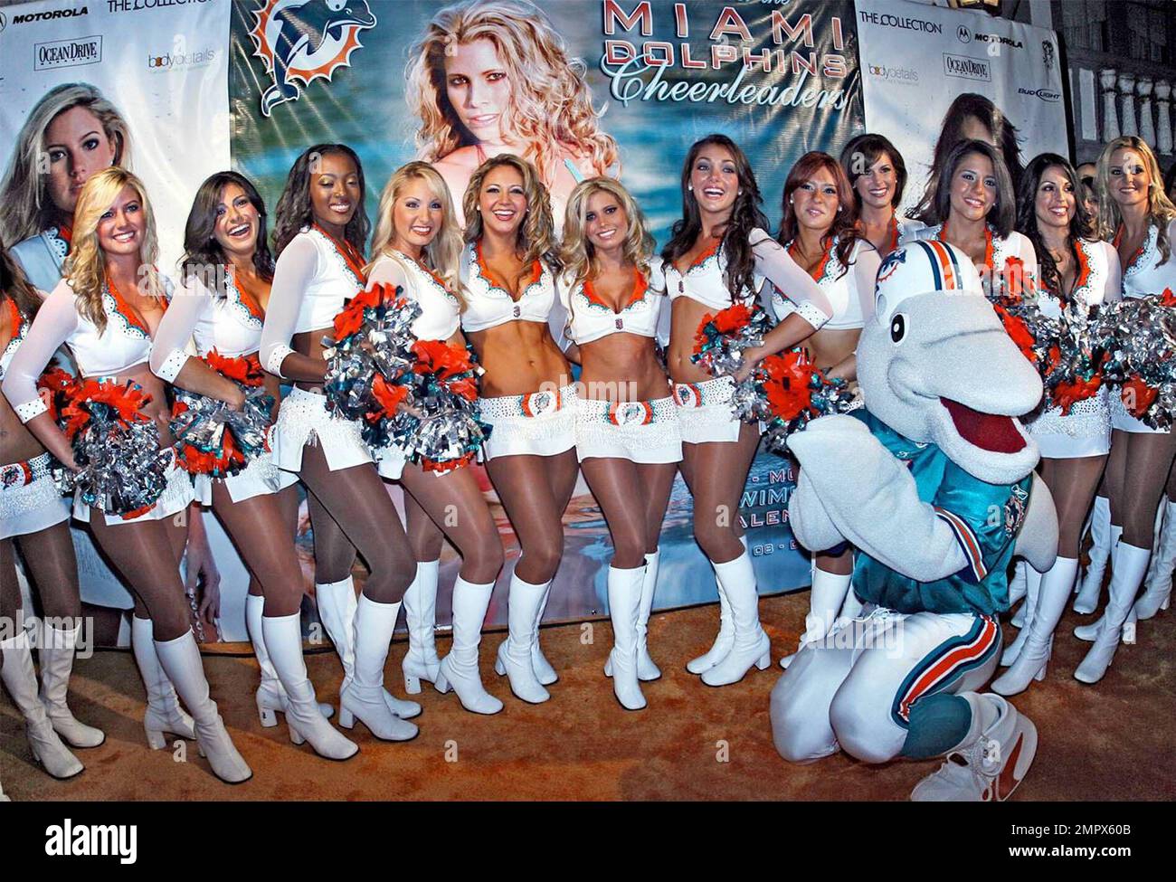Miami dolphin cheerleader calendar hires stock photography and images