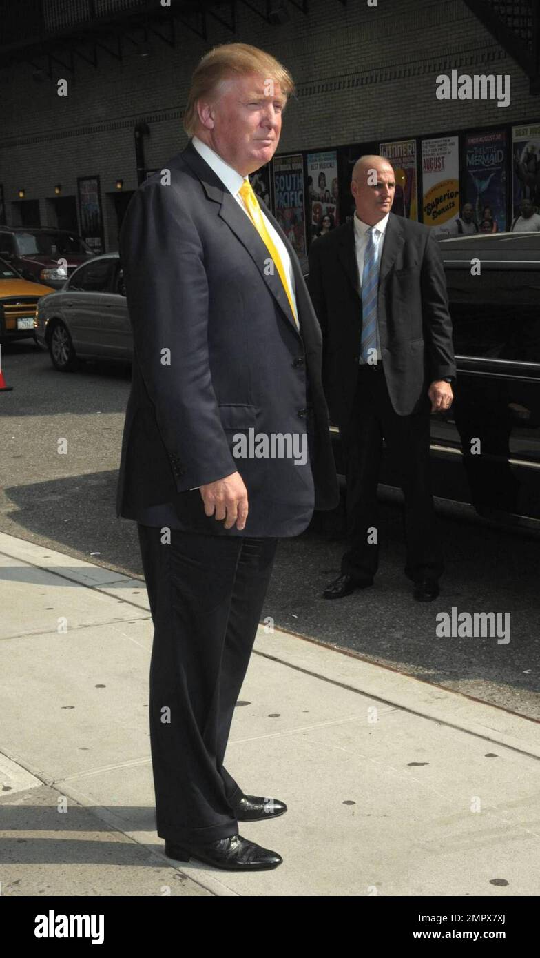  Donald Trump on the David Letterman Show in New York, NY. 8/18/09