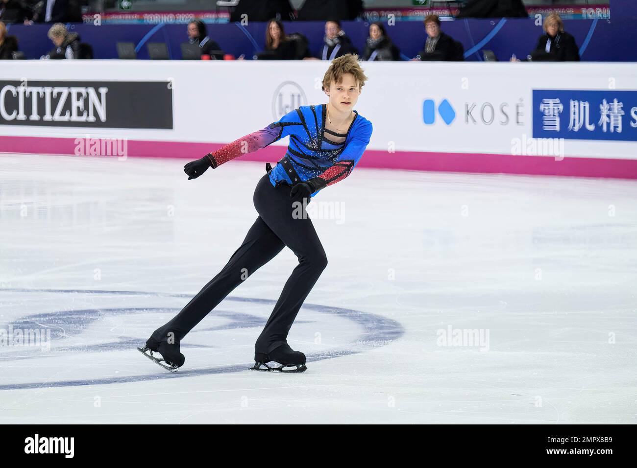 Ilia Malinin (USA) performs during the Senior Men Free Skating of the